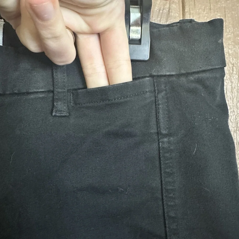Gap Signature Skinny Ankle Pants‎ Womens 12 Black Denim Jeans Casual Pockets